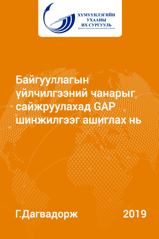 «Байгууллагын үйлчилгээний чанарыг сайжруулахад GAР шинжилгээг ашиглах нь» номын хавтас